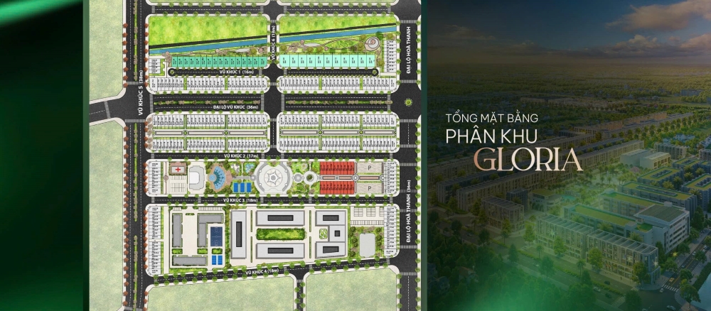 Phân khu Gloria tại Doji Hoa Động – Trung tâm năng động của khu đô thị Thủy Nguyên