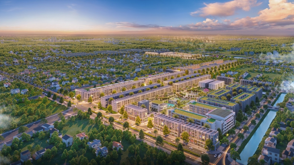 Cơ sở hạ tầng xung quanh dự án Doji Hoa Động nổi bật với hệ thống mặt nước quy mô lớn